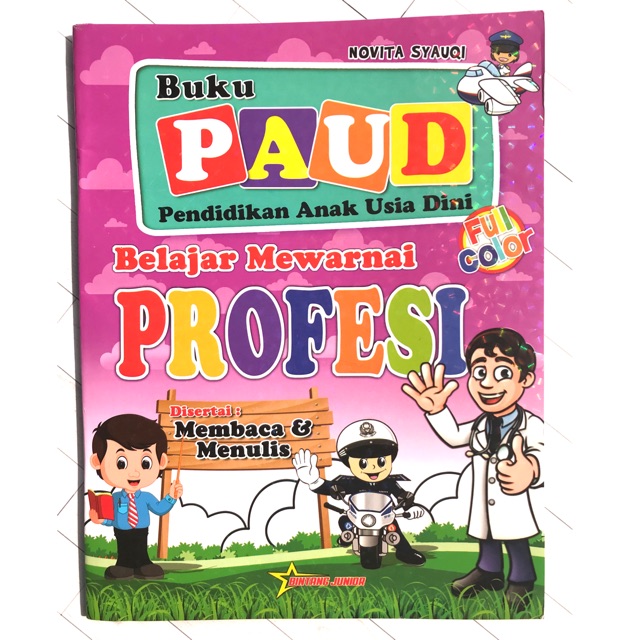 BUKU PAUD Belajar Mewarnai PROFESI [ Bintang Junior ] FC