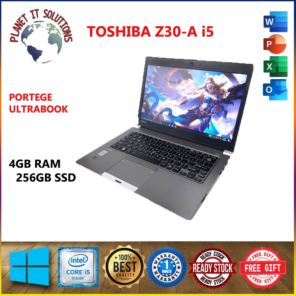 TOSHIBA Z30-A i5 GEN 4TH 4GB - 128SSD ULTRA SLIM