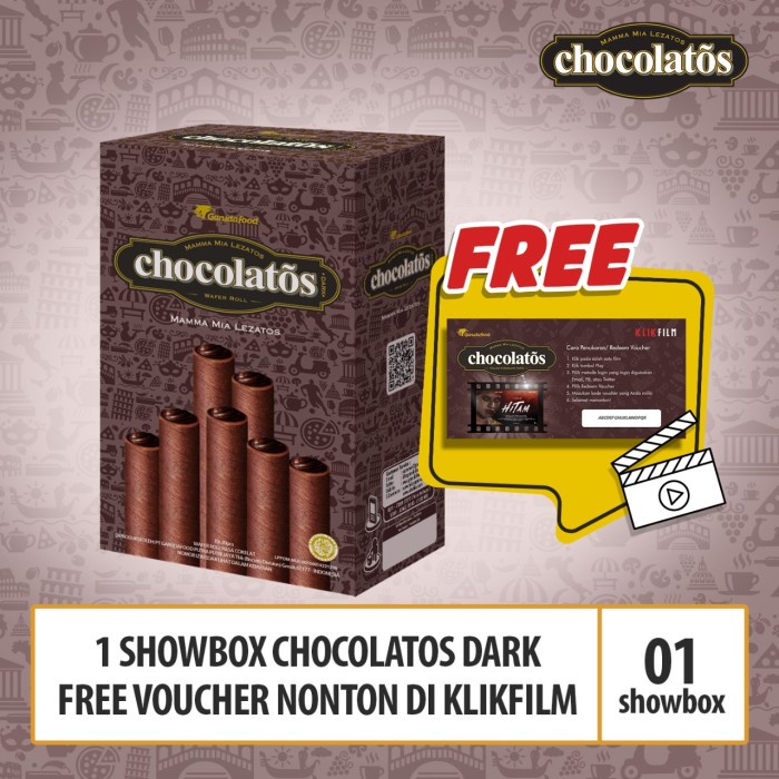 

Wafer-Biskuit- Chocolatos Dark Free Voucher Klik Film -Biskuit-Wafer.