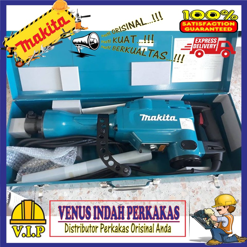 ALAT MESIN BOR BOBOK BETON TEMBOK DEMOLITION HAMMER MAKITA HM1306 ORIGINAL