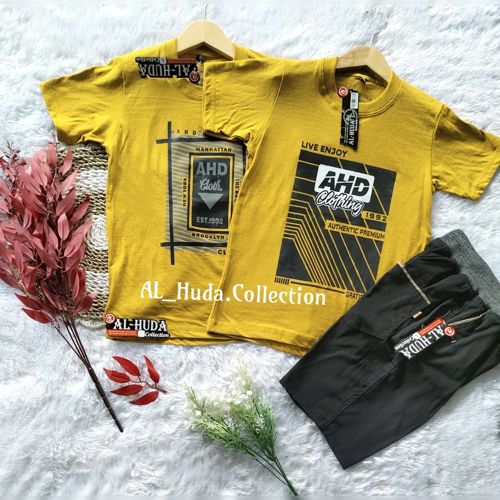 Setelan kaos distro celana pendek rib anak usia 1-10 tahun | Setelan anak laki laki | Stelan anak co