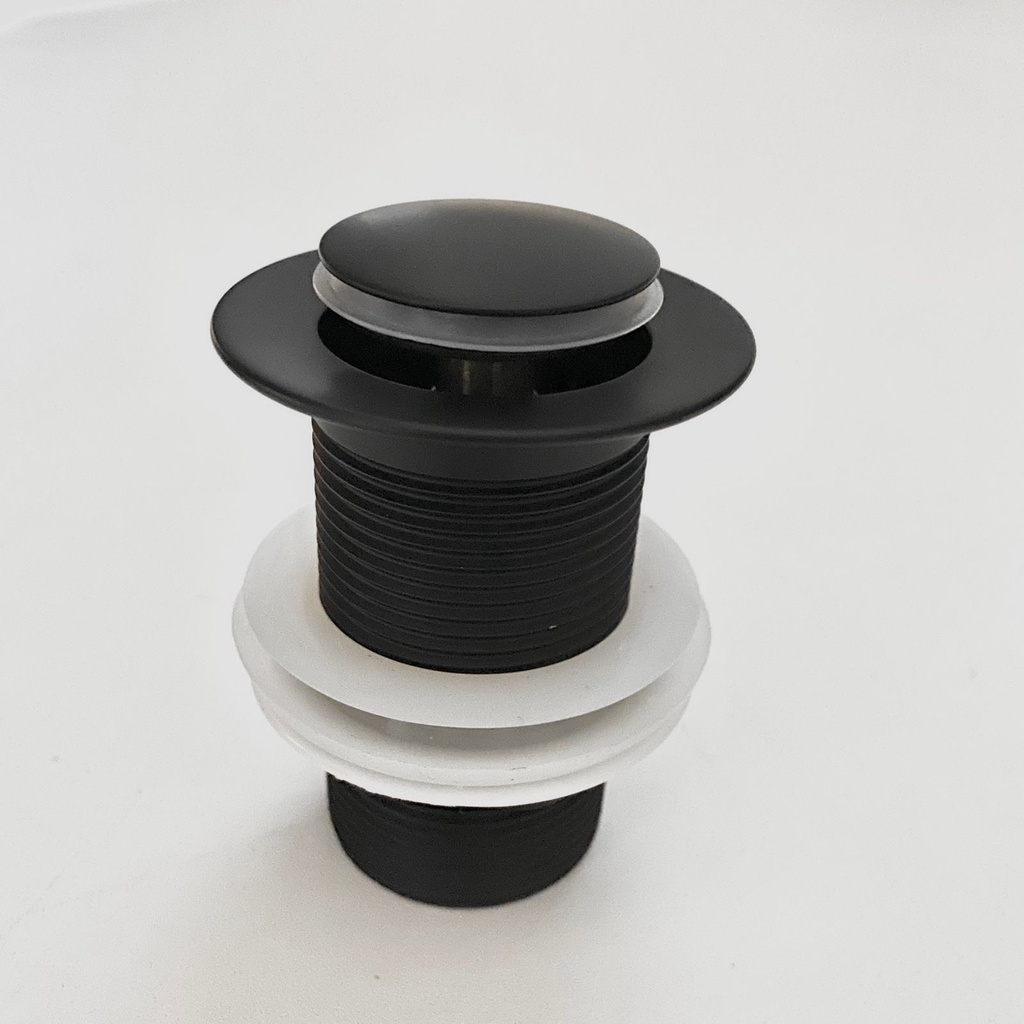 Kepala Sifon Afur Wastafel Tanpa Lubang Kuningan 2006 - Head Avur Washtafel Non OverFlow Hitam 6020A