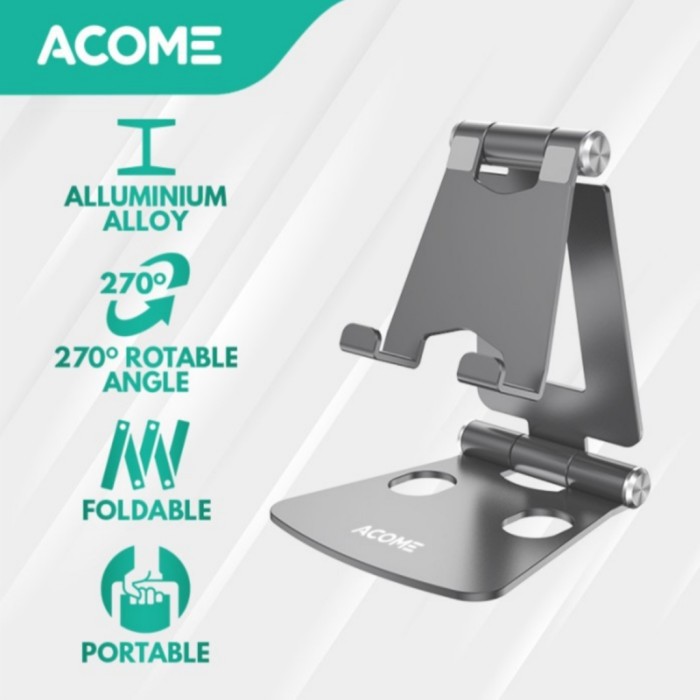 Promo ACOME Phone Holder Tablet iPad iPhone Android Still Aluminium Alloy Terlaris