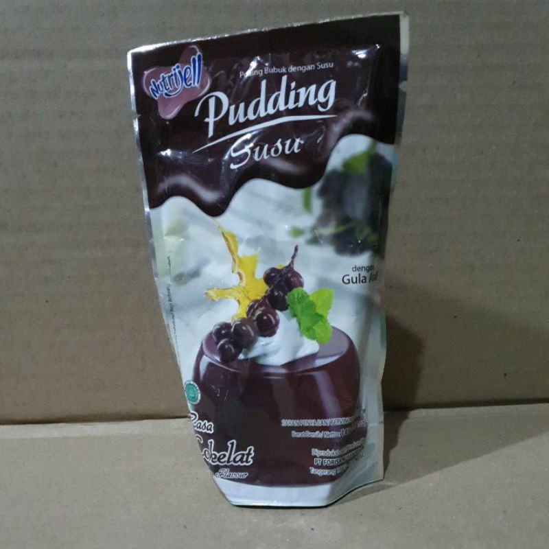 

Nutrijell pudding susu rasa cokelat