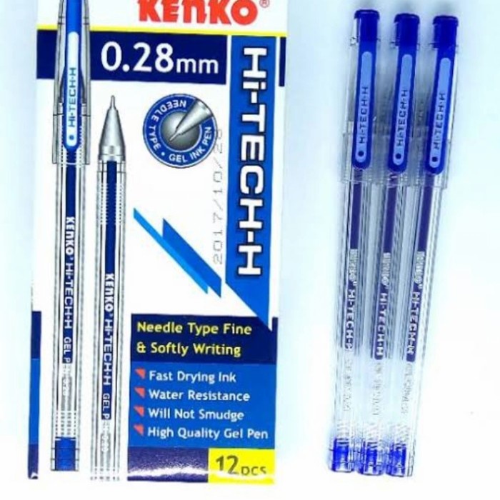 

NEW Pen Gel kenko HI-TECH 0,28 - Biru