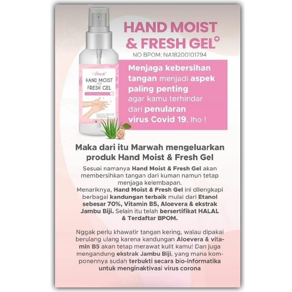 [ SALE ] MARWAH HAND SANITIZER GEL ANTISEPTIC PELEMBAB &amp; PEMBERSIH TANGAN 60ml BPOM ORIGINAL