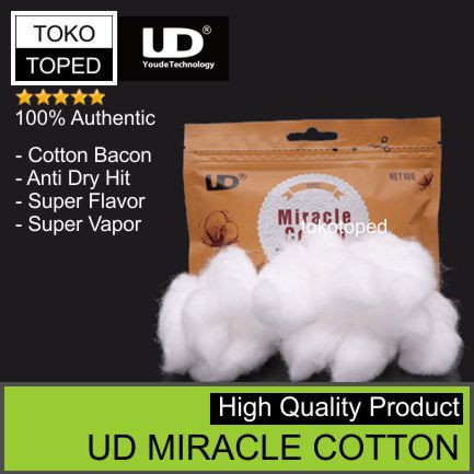 Authentic UD Miracle Cotton Bacon | kapas organik vapor anti hit