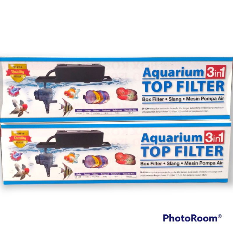 Top Filter Box Komplit Rosston 1200 Filter Atas full set lengkap Aquarium Aquascape