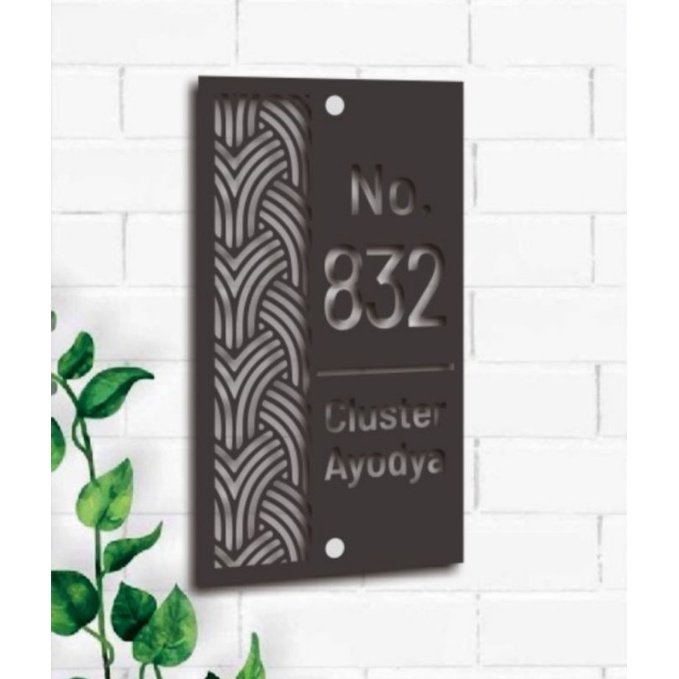 NOMOR RUMAH AKRILIK 1 LEYER, NOMOR RUMAH AKRILIK BOLONG, NOMOR RUMAH AKRILIK BOLONG MODERN, NOMOR RU