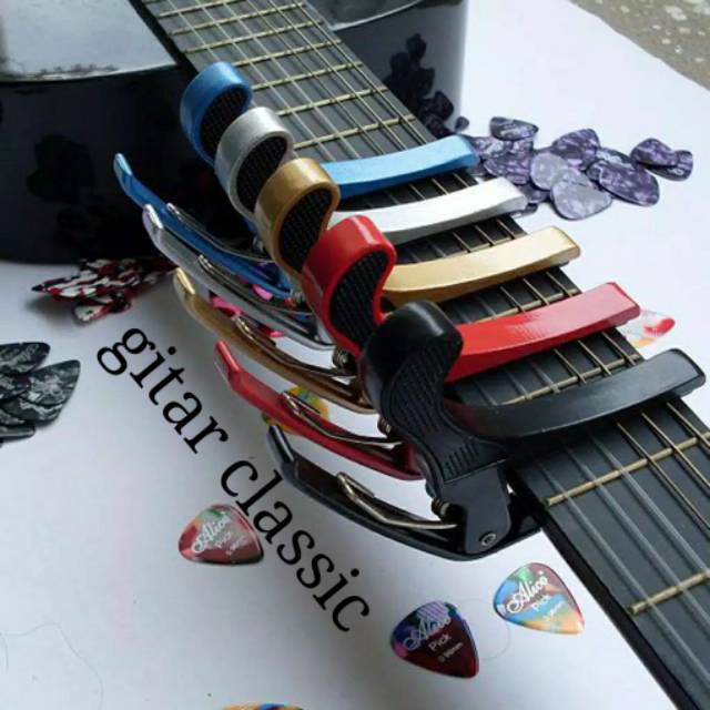 CAPO ORIGINAL BERKUALITAS GITAR CLASSIC AKUSTIK LOGAM BAJA