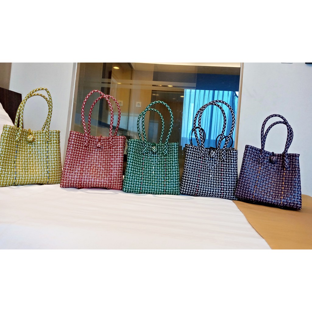 Tas Jali Jali Anyaman Plastik (Size M)