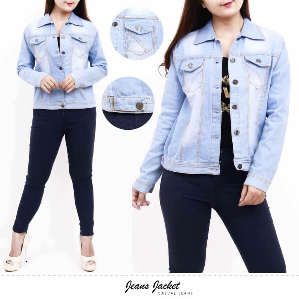 Bess -  Jacket Jeans Terlaris AURORI / Jacket Murah Jeans Best Seller Berkualitas AURORI