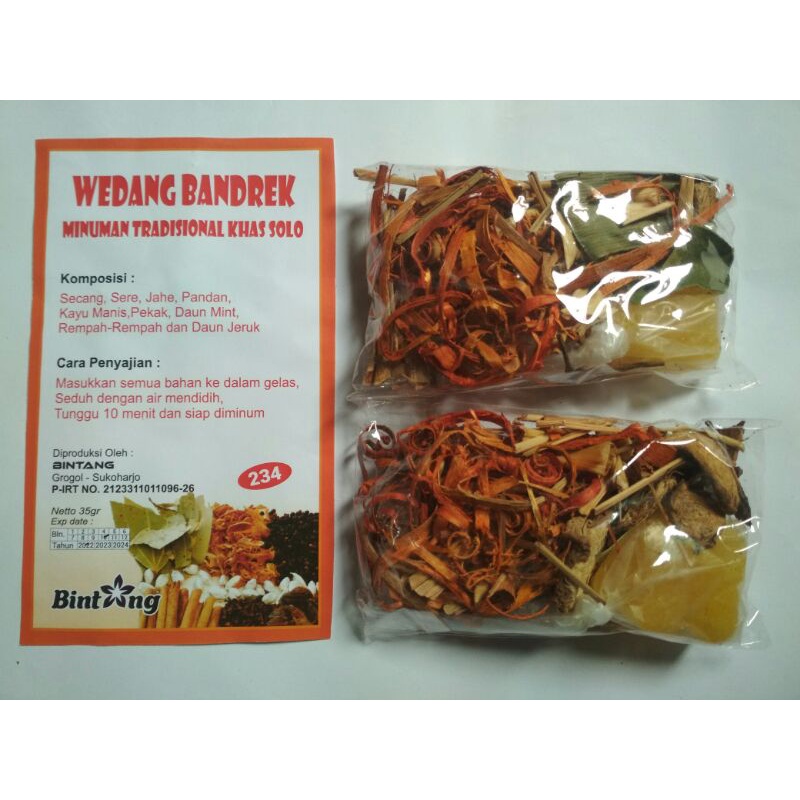 

MURAH BANDREK WEDANG TRADISIONAL 35 GRAM