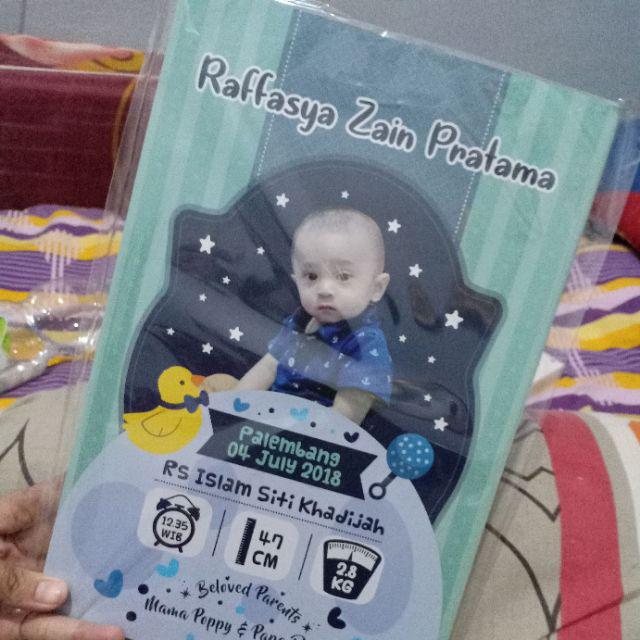 Hiasan Dinding Baby Shower Custom Fhoto Wall Decor Pajangan Dinding Kode Cstm