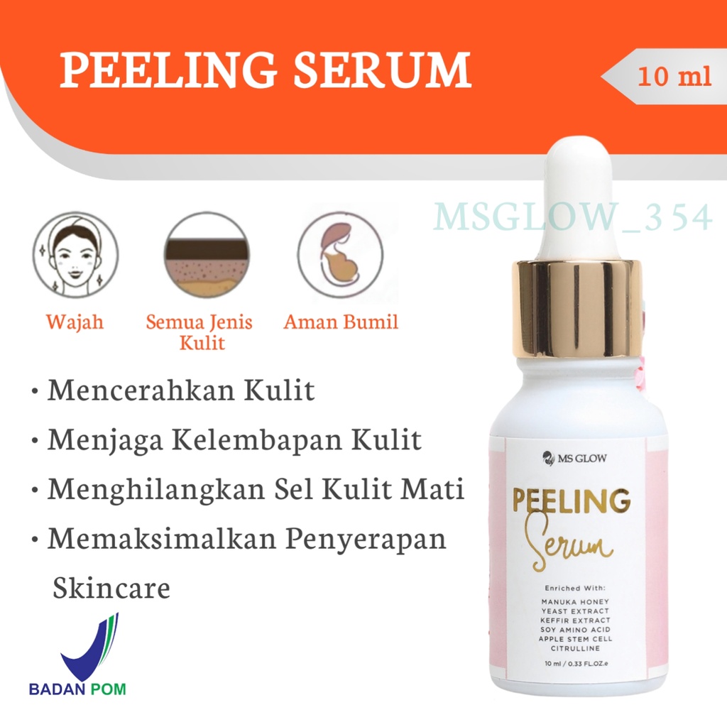 MS Glow Original Whitening Acne Luminous Ultimate Series - Paket MS Glow Whitening Acne Luminous Ultimate Original - Skincare MS Glow Paket Whitening Acne Luminous Ultimate Ori Original - MS Glow Beauty Official Store Resmi Cikarang Bekasi Bandung Jakarta-Peeling Serum