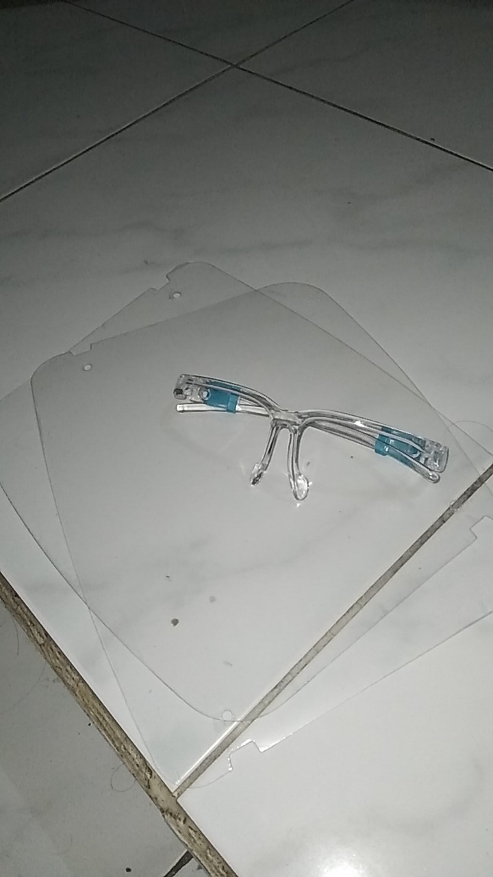 Promo !!! Ready Stok Face Shield Kacamata - Apd Medis Face Shield Safety - Face Shield Nagita