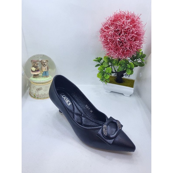 sepatu wanita pantofel heels looks import