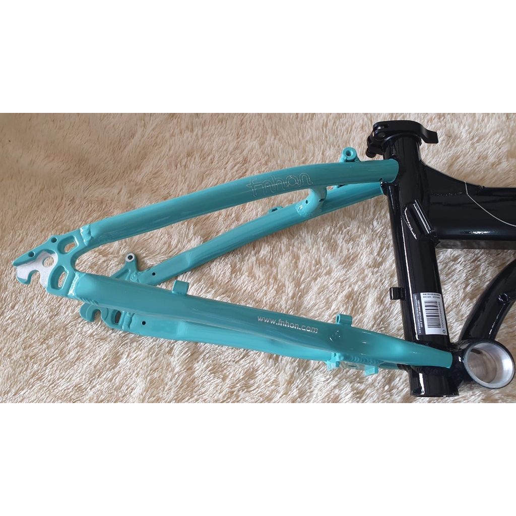 Frame Fnhon Blast + handlepost warna hitam biru black blue 2 warna discbrake 20 22 inch Not storm gust