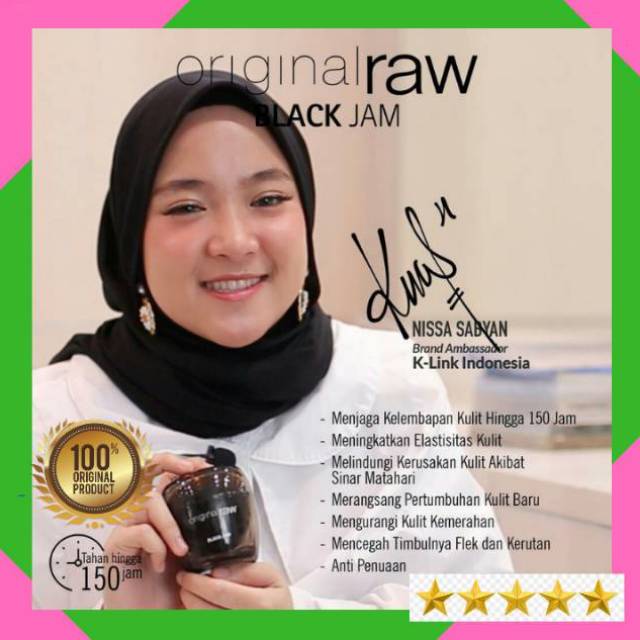 

KRIM PEMUTIH NEW BLACK JAM ORIGINAL RAW Krim Pemutih Wajah Glowing BPOM