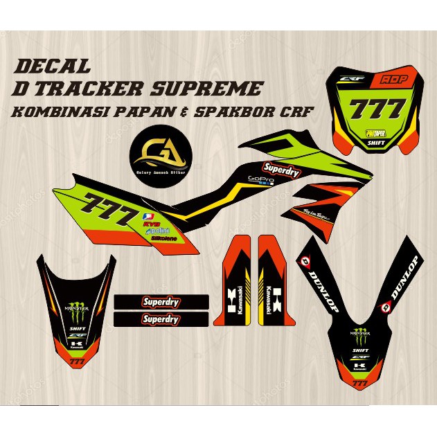 DECAL STIKER D TRACKER KOMBINASI CRF