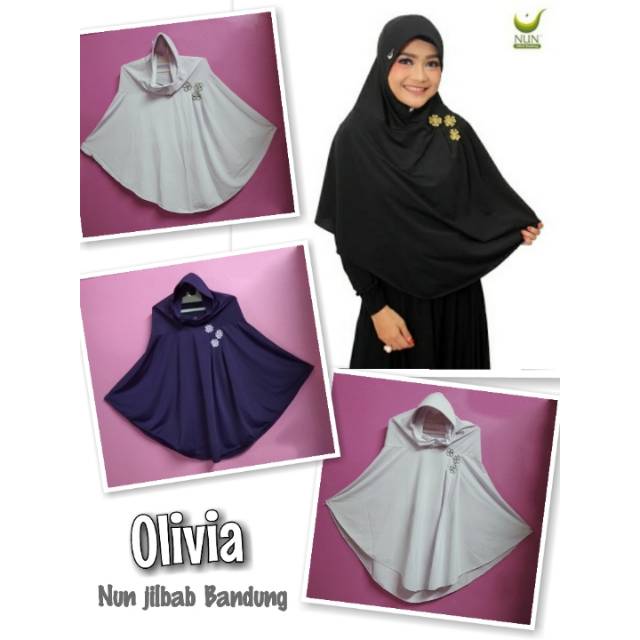 Jilbab Instan Olivia/Jilbab Spandek Nun/Nun Jilbab Bandung