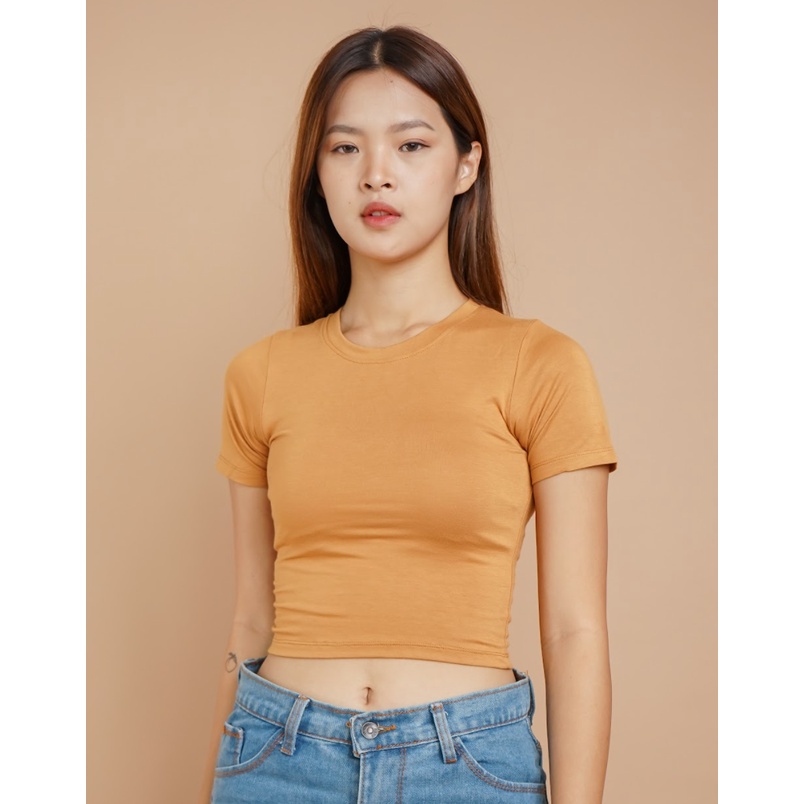 MODAVIE - MARSHA CROP TOP Kaos Crop Tee Wanita