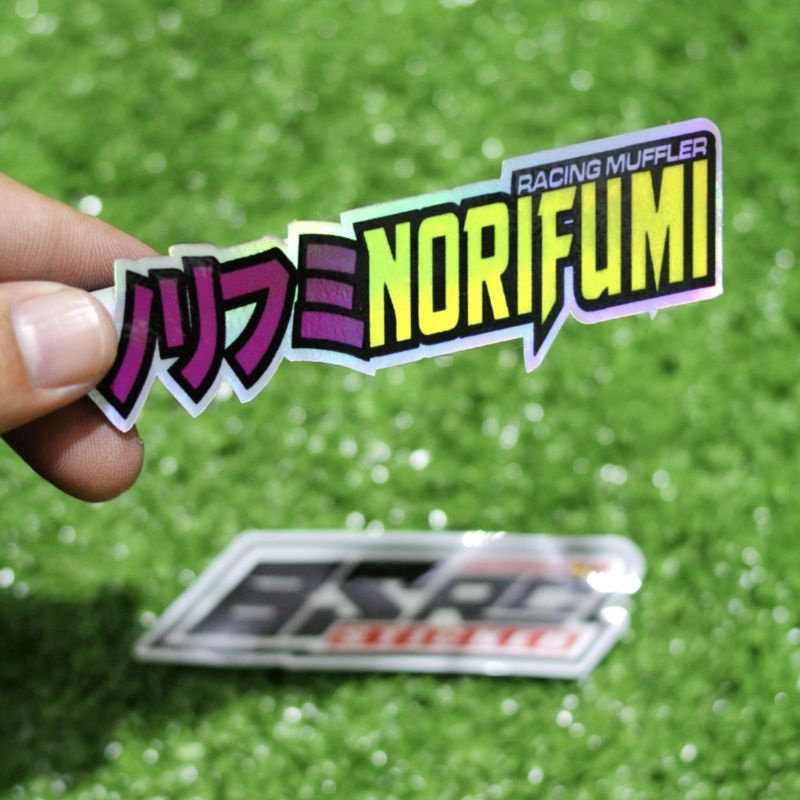 

stiker norifumi hologram premium / sticker balap
