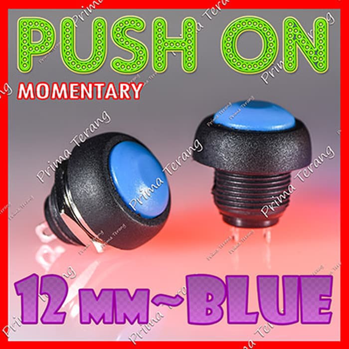 Perlengkapan Listrik - Saklar Broco - Saklar Waterproof Push On Momentary Switch Round Head Saklar
