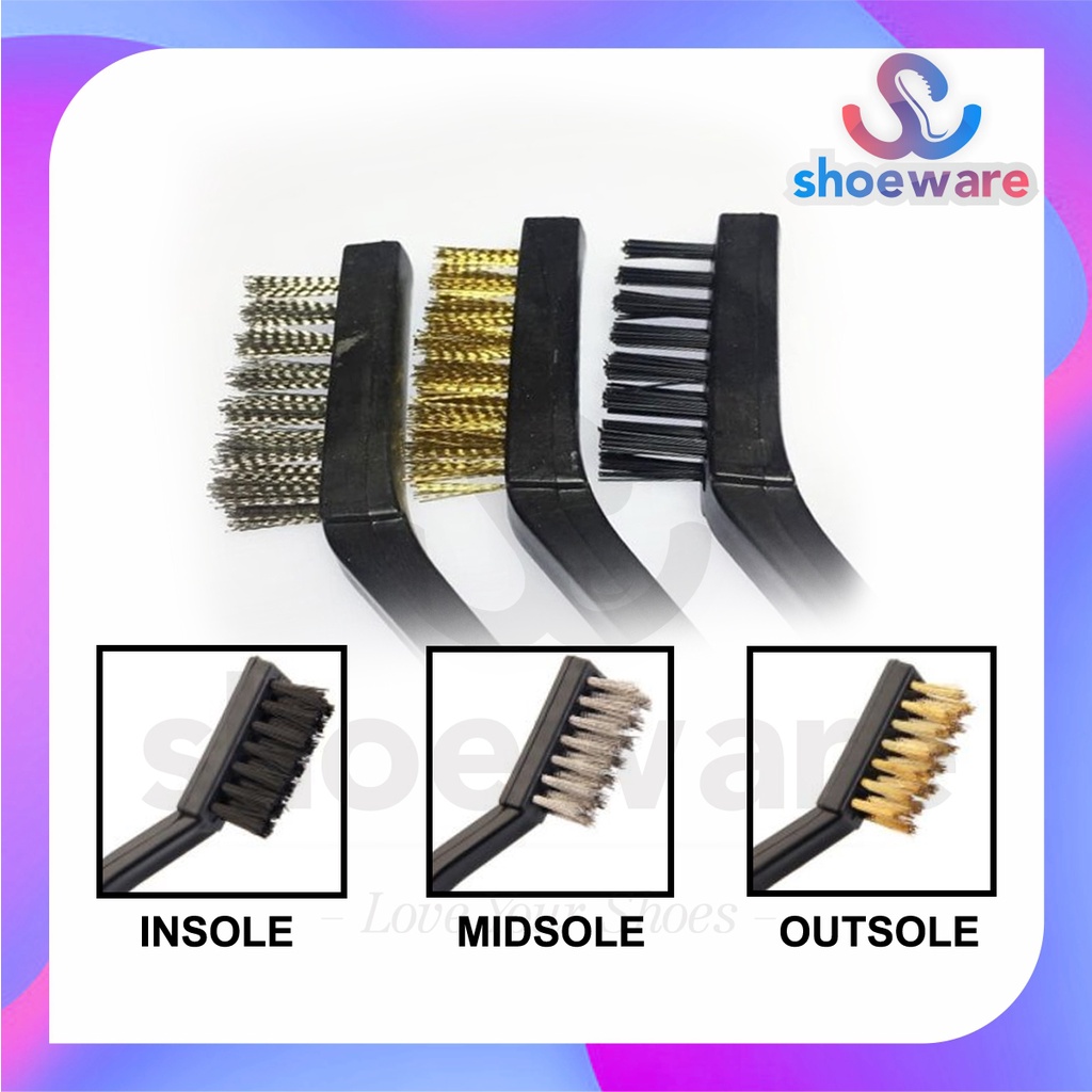 sikat sepatu detailing wire brush kawat