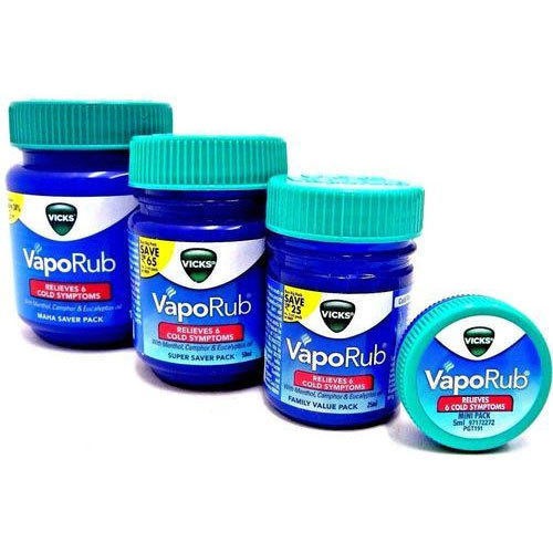 Vicks VapoRub 10gr 25gr 50gr Balsem Pelega Pernafasan dan Hidung Tersumbat Balsem Gosok Vicks Origin