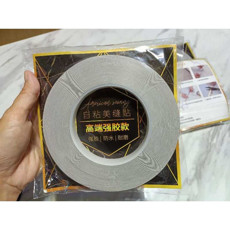 

50m Stiker Lantai Keramik Gulungan Stiker Pembatas Keramik Emas