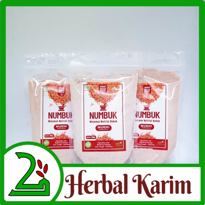 

HB NUMBUK MINUMAN NUTRISI BUBUK MINUMAN SARI BERAS MERAH MURNI LOKAL - NON GULA