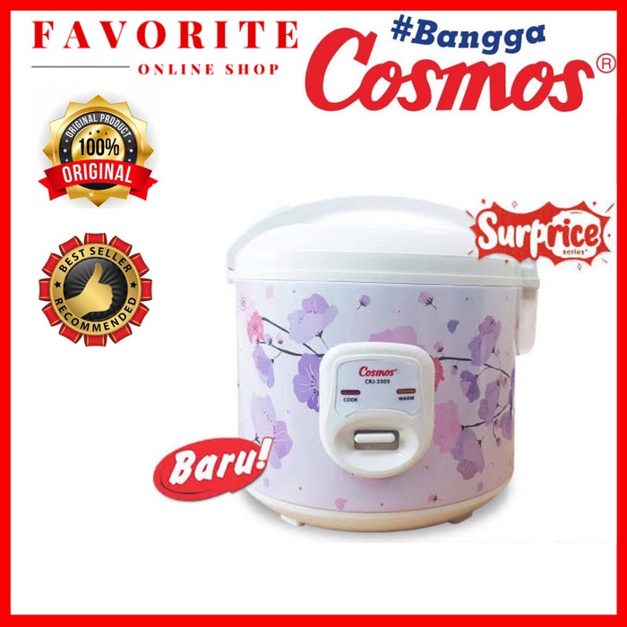 MAGIC COM COSMOS 3305 RICE COOKER COSMOS CRJ3305 CRJ-CRJ3305