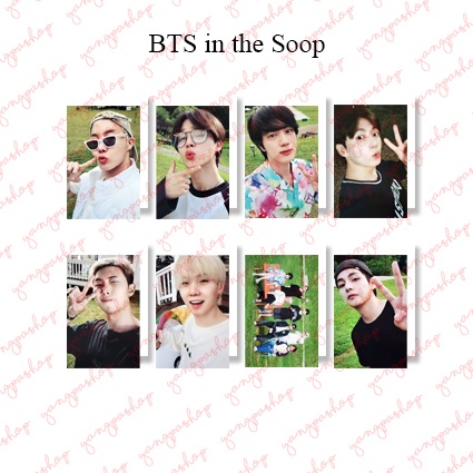 [READY / SET] IN THE SOOP BTSN  PHOTOCARD FAN MADE UNOFFICIAL SG GREETING YANGPASHOP JUNGKOOK V TAEH