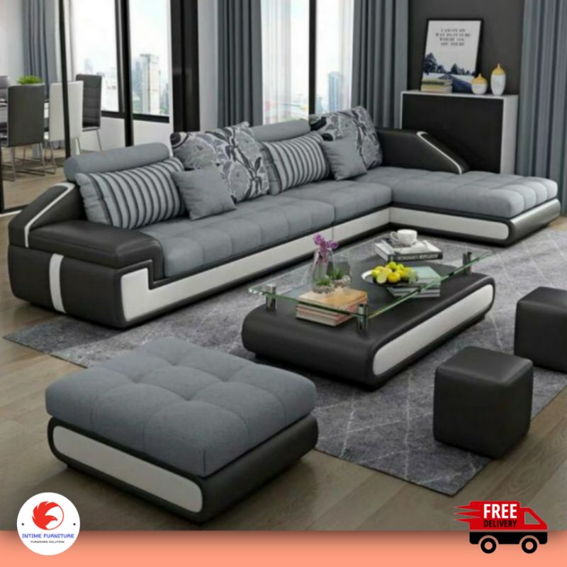 SOFA L SELONJOR / SOFA MINIMALIS / SOFA MODERN / SOFA L KURSI TAMU