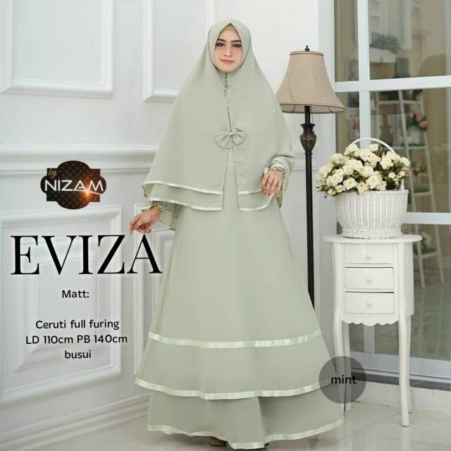 TERBARU Gamis Syar'i Lebaran Eviza Gamis Syar'i Ori Nizam