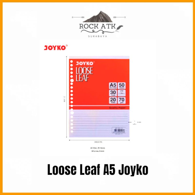 

Joyko Loose Leaf Isi Kertas File Binder A5 (Pack)