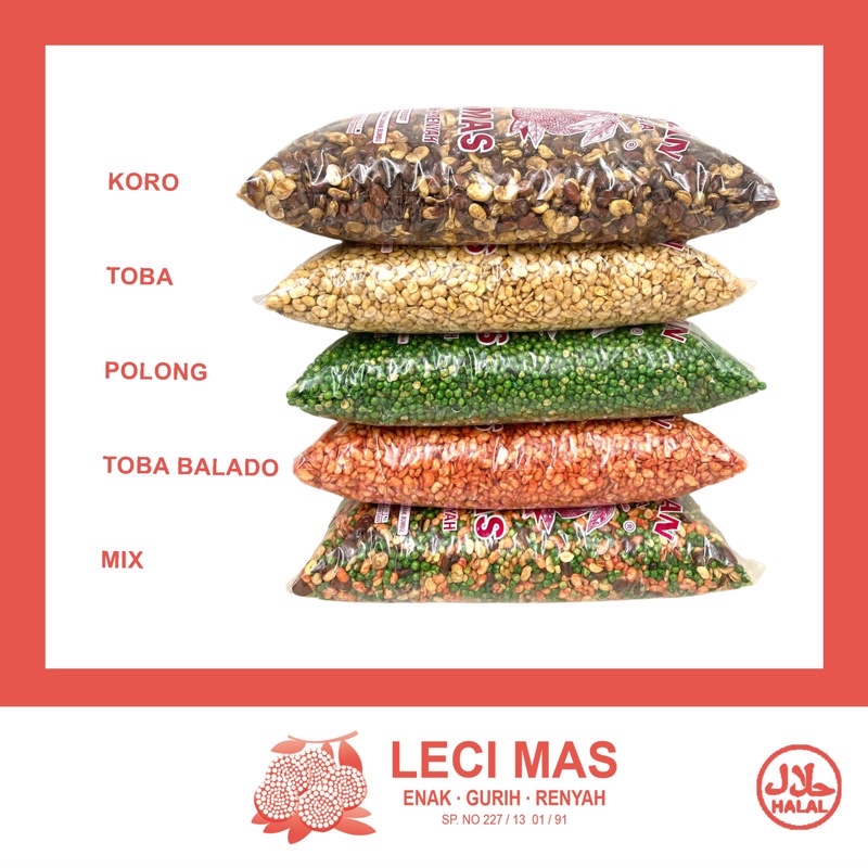 

1 kg Kacang Koro Kulit, Koro Kupas / Toba, Polong Hijau, Kapri, Kacang Campur Mix (Asin, Pedas Manis, Bawang) Snack Kiloan