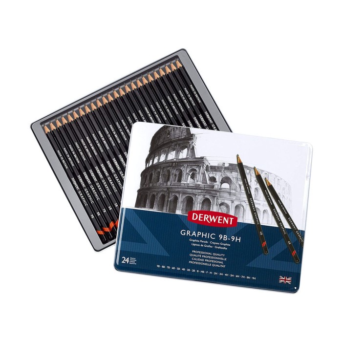 

WARNAPENSIL- DERWENT GRAPHIC PENCIL SET 24 -PENSIL WARNA