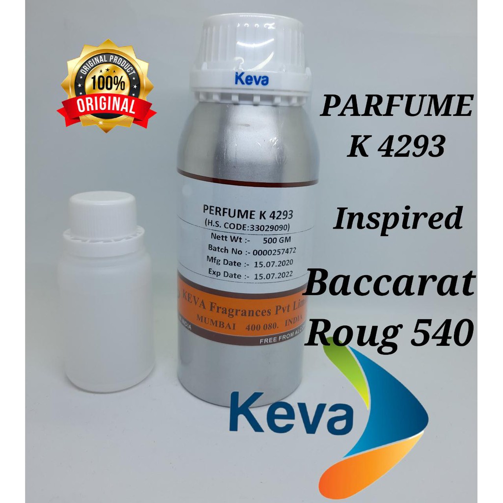 PARFUME K 4293 BIBIT PARFUM MURNI 100 ML .BY KEVA INSPIRASI BACCARAT ROUG 540