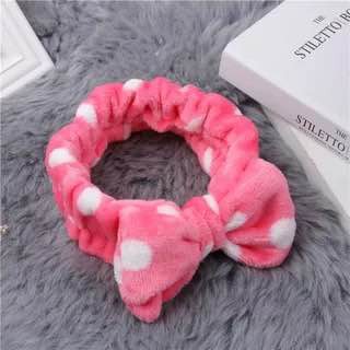 Bandana Bando Rambut Motif Pita Bando Rambut Mandi Gaya Korea Bando Fashion Wanita Import-(4-6) #4