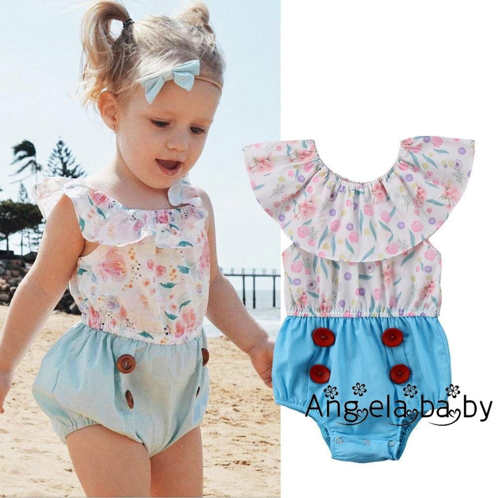baby girl off the shoulder romper