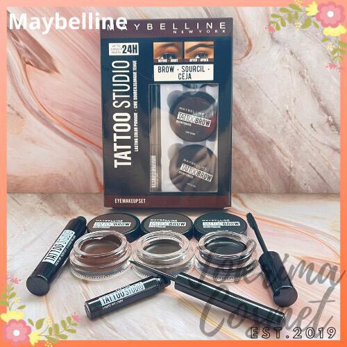 (CYBER) COD TERBARU PAKET 3IN1 MAYBELLINE EYELINER + MASCARA + EYEBROW GEL