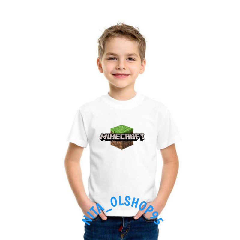 baju anak karakter, baju anak minecraft