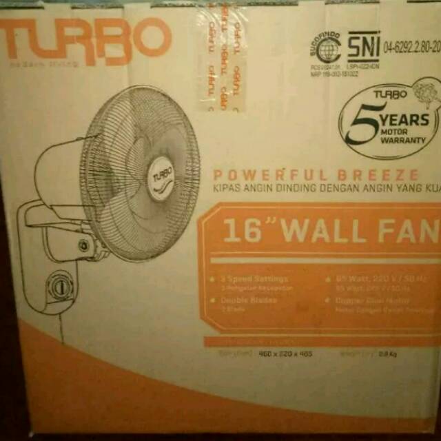 Kipas Angin Dinding Turbo CFR 5889