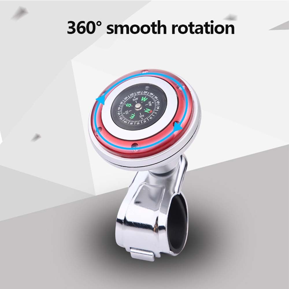 Quinton Knob Spinner Booster Setir Mobil Universal Rotasi 360 Derajat Bahan Plastik Tahan Lama Dengan Kompas Power Handle