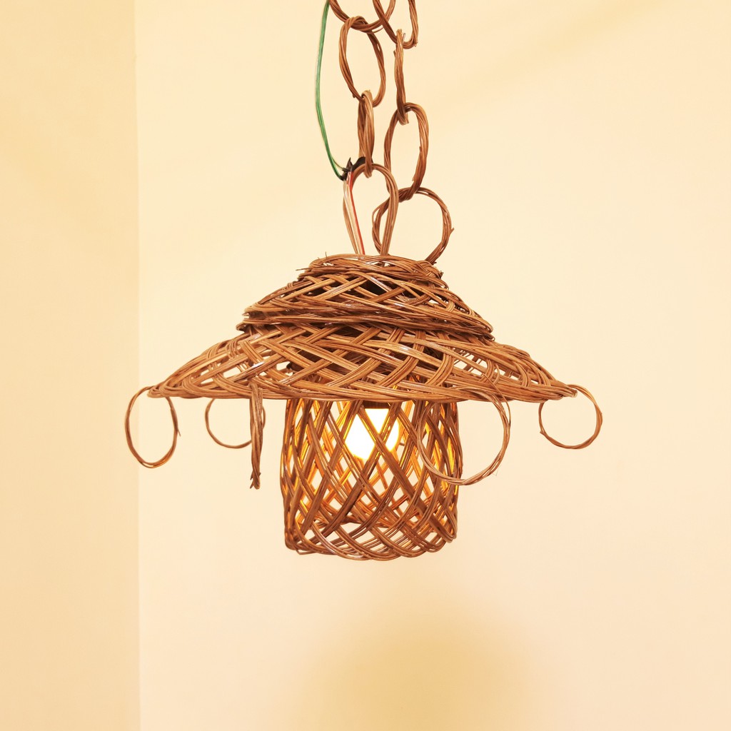 Lampu Hias Gantung Anyaman Lidi ERHL4 Dekorasi Ruang Tamu Unik Teras Rumah Minimalis