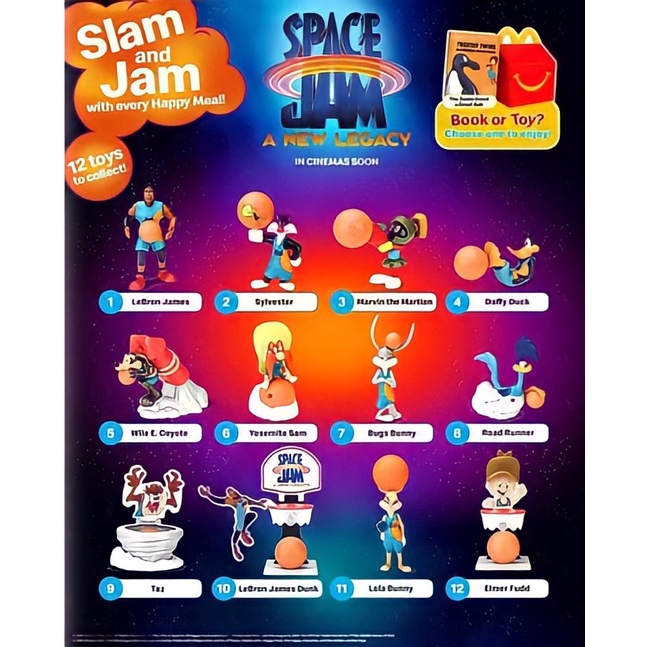 Happy Meal Toys Mainan MCD Space Jam 2 A New Legacy 2021
