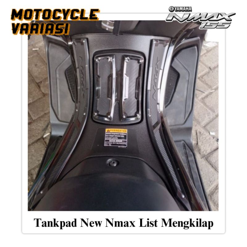 Tankpad karet nmax 2020 2021 2022 list timbul Mengkilap