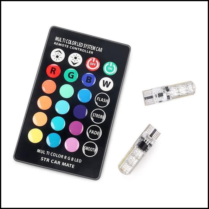 Lampu Led Senja T10 Rgb + Remote